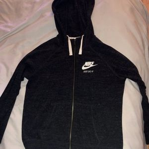 Nike Gray Zip Up Hoodie